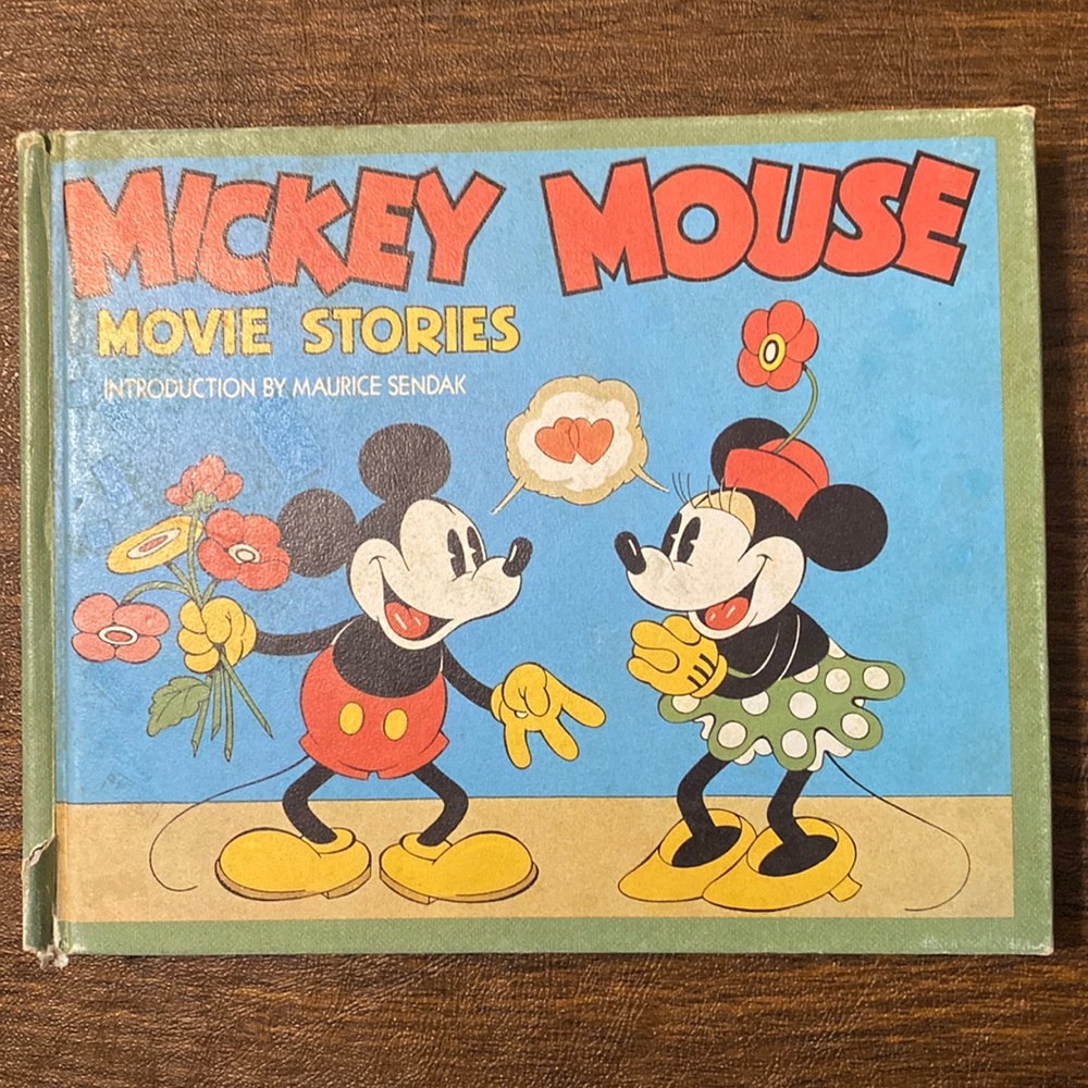 Vintage 1988 Mickey Mouse Movie Stories Book. Intro by Maurice Sendak